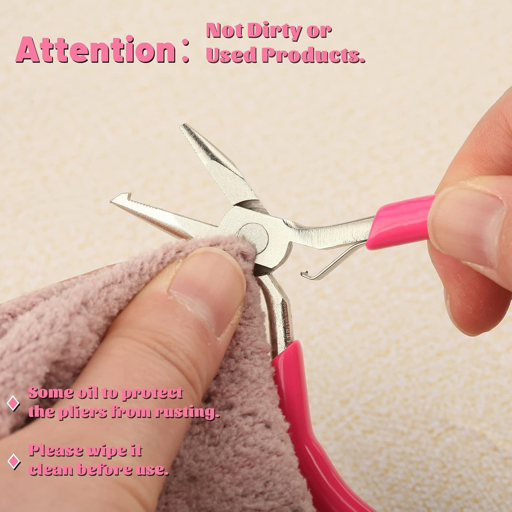 Split Ring Pliers for Jewelry Making, 3" Small Ring Opening Pliers Precision Rin