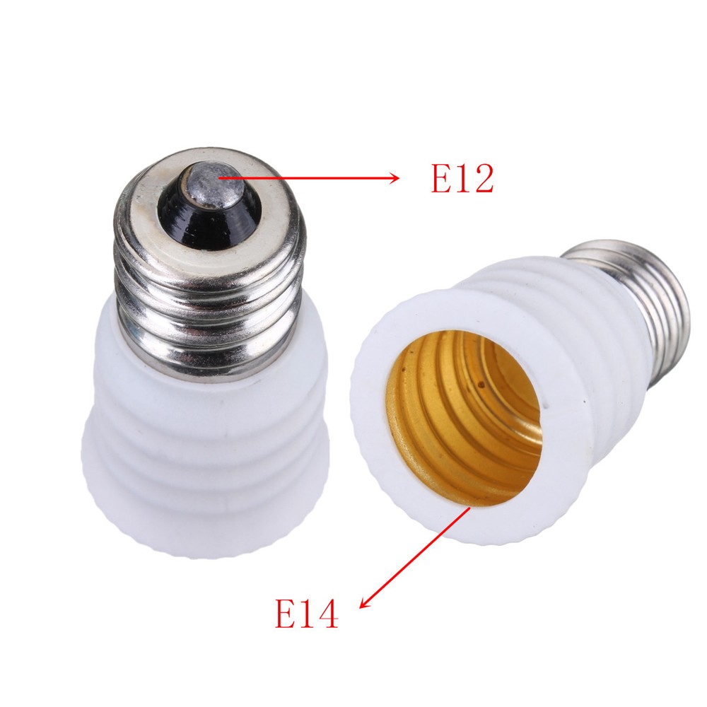 10pcs E12 TO E14 BASE LED BULB LAMP LIGHT SCREW HOLDER ADAPTERS SOCKET CONVERTER