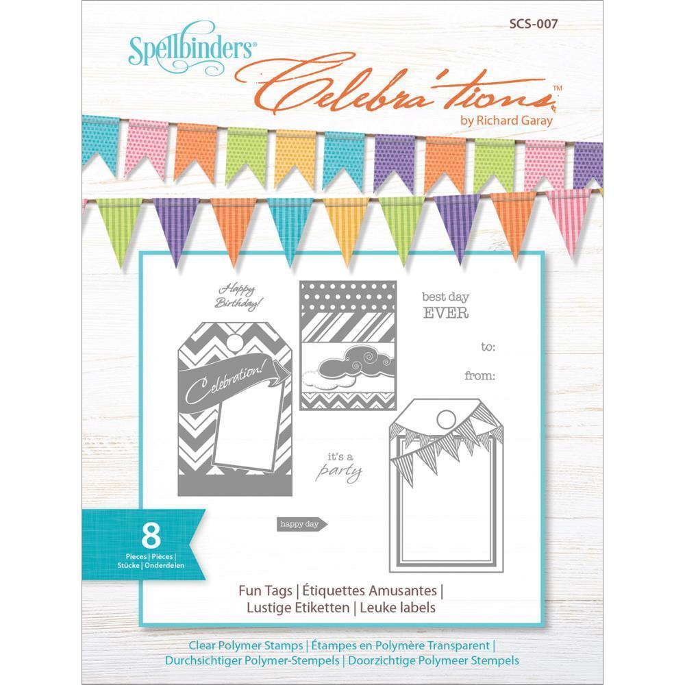 SPELLBINDERS CELEBRA'TIONS FUN TAGS CLEAR STAMPS