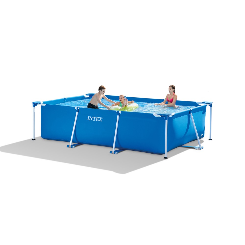 Intex 9.8ftx6.5ftx29.5in Rectangular Frame Above Ground Pool(Open Box)(2 Pack)