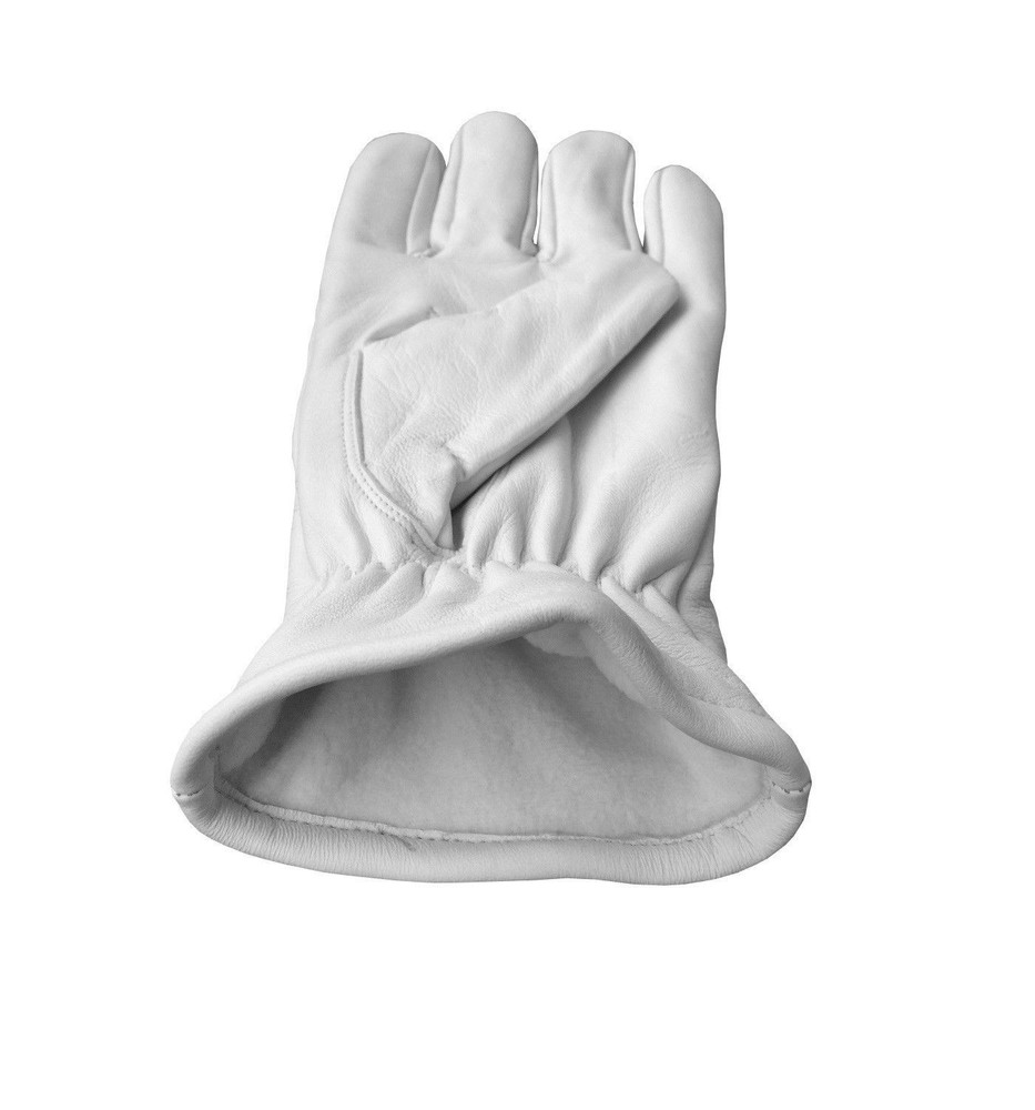 Masonic Regalia White Soft Leather Mason Gloves