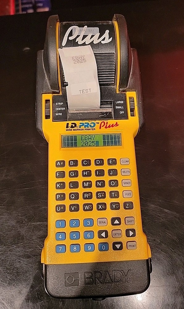 Brady ID PRO Plus Handheld Label Printer – Untested No Power Adapter Tested
