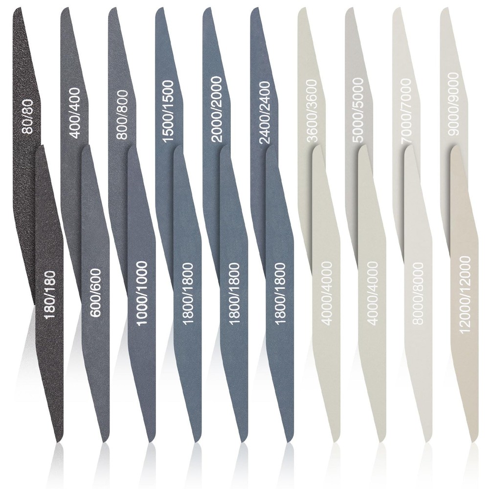Sanding Sticks 20 Pcs Double Angle Polishing Tools Assorted Grits for Model Craf