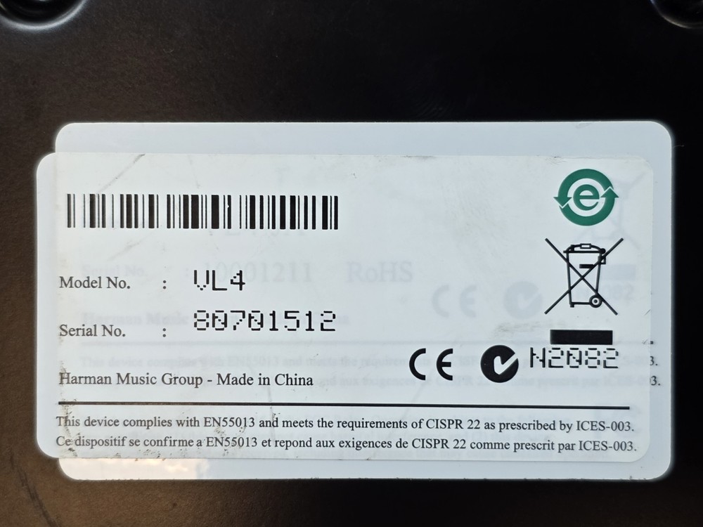 Digitech Vocalist Live 4 Vocal Effects Processor W/ Power supply