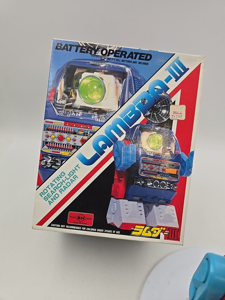 VINTAGE Robot Lambda 111 Rotating Searchlight And Rader Mint Condition