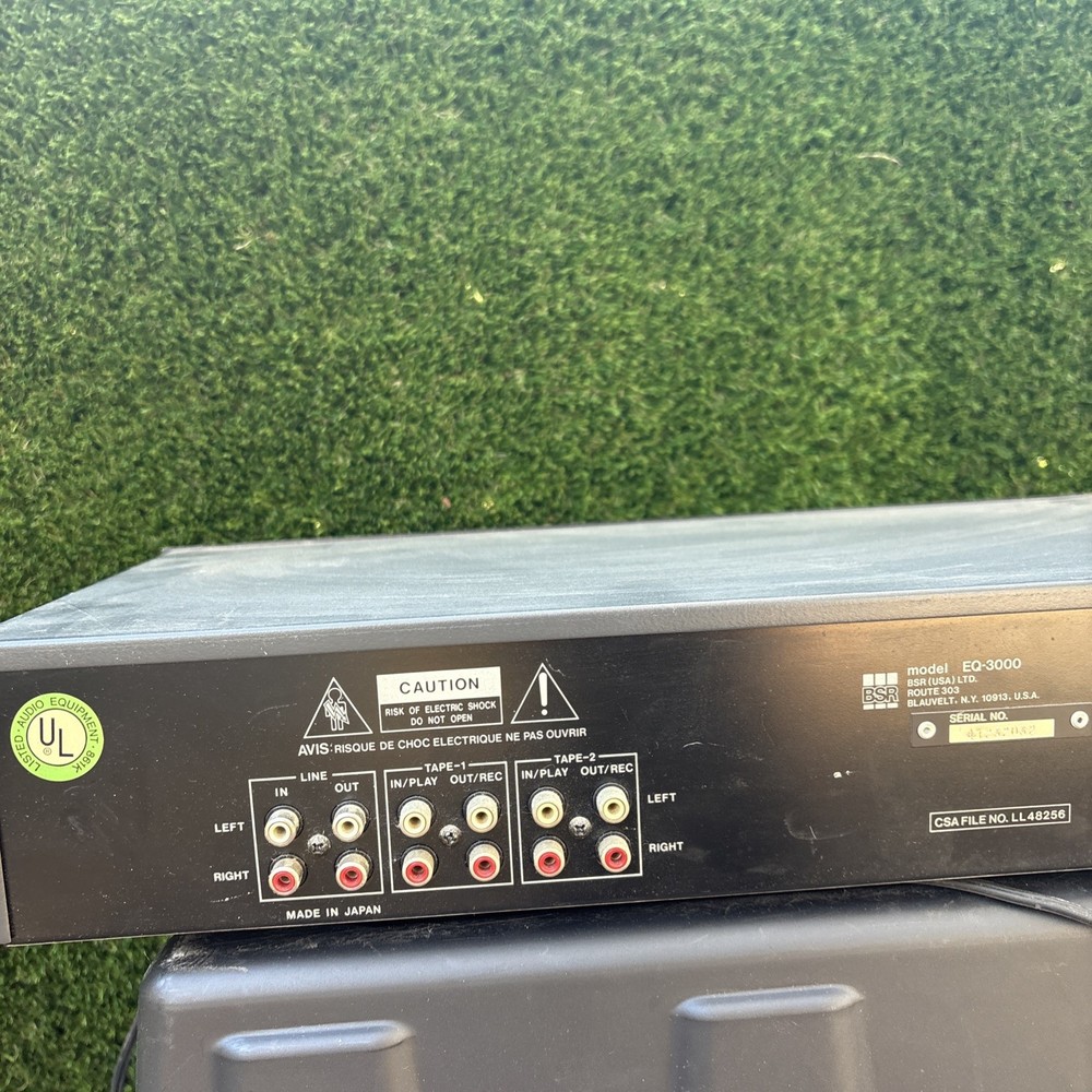 BSR EQ-3000 Graphic Equalizer Spectrum Analyzer Black