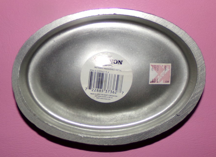 CANNON Soap Dish Pattern: Hammered Metal