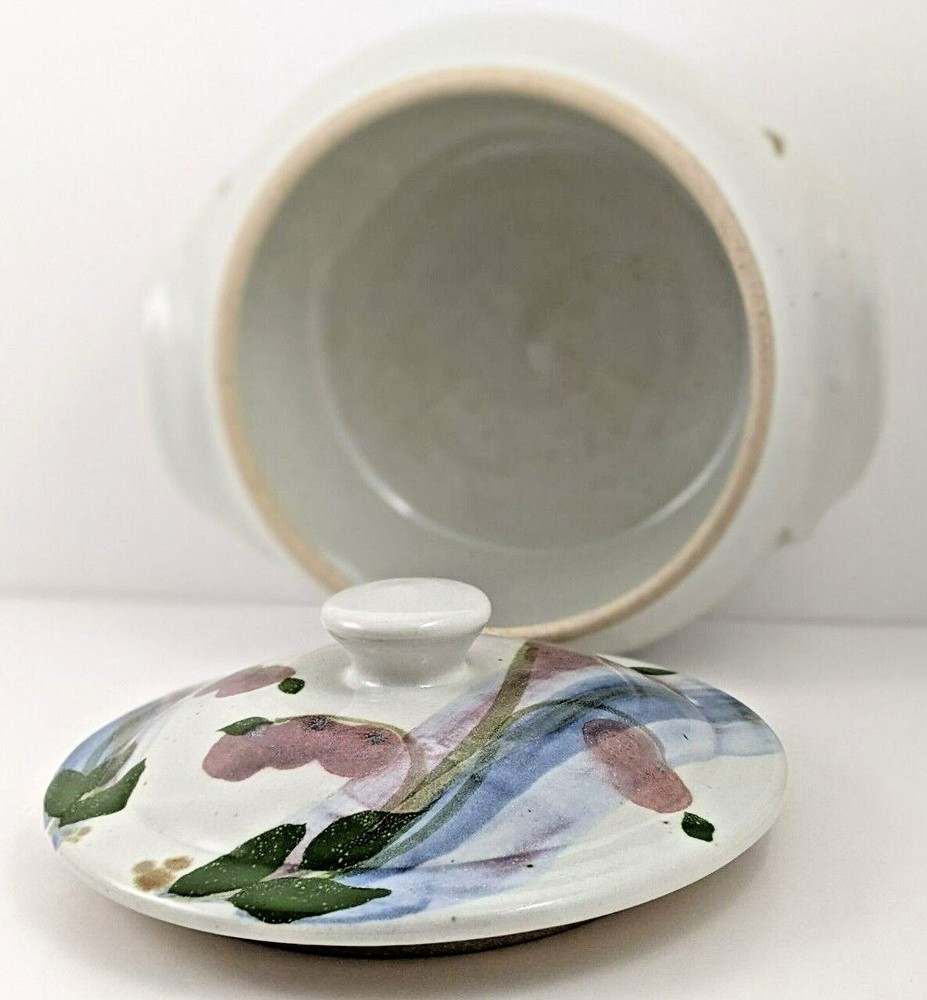 Hand Crafted Glazed Pottery Covered Casserole Serving Dish