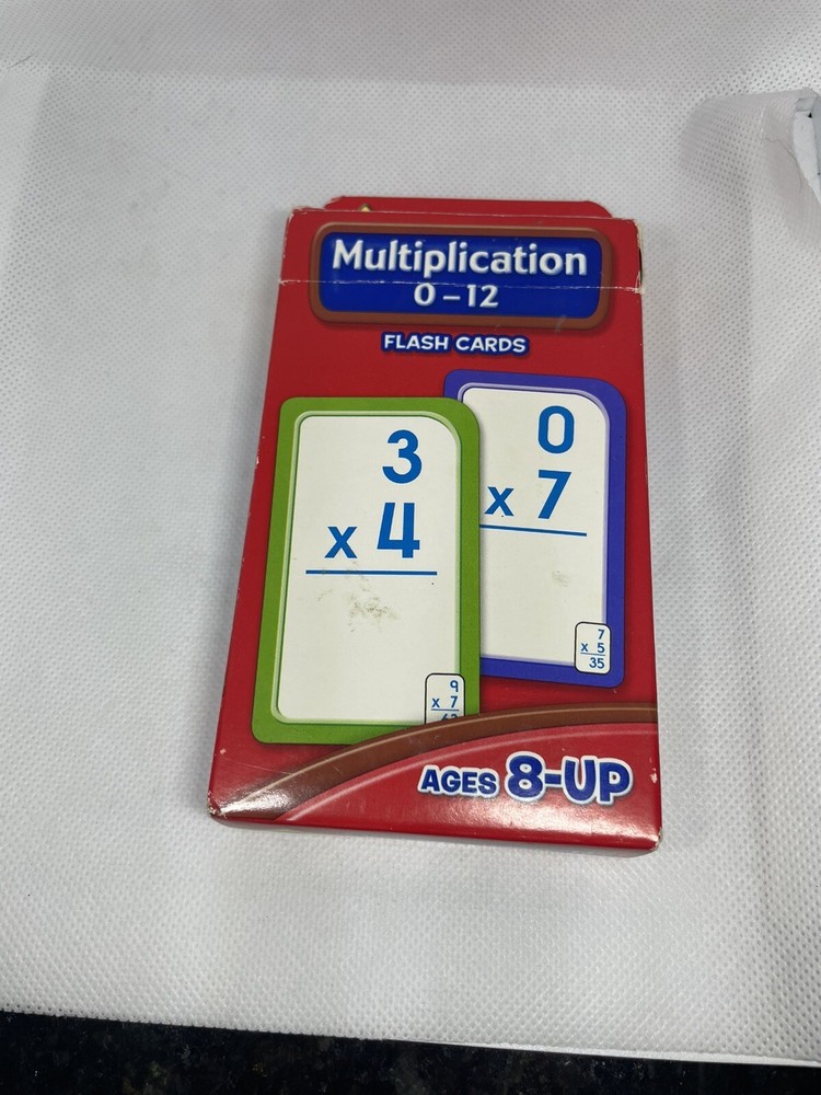 Multiplication Flash Cards 0-12 Flash Cards Elementary Grade Math for Ages 8+