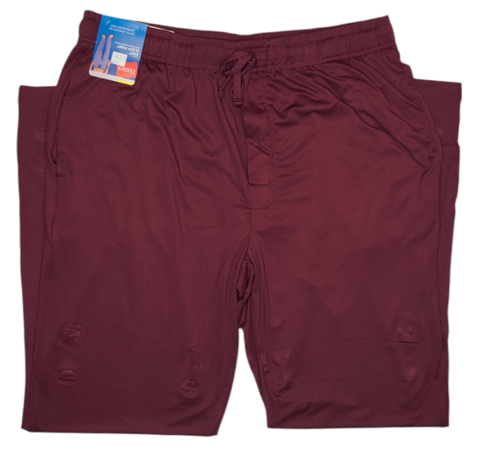 Hanes #11659 NEW Men's Stretch Wicking Anti-Static Tagless Knit Sleep Pant