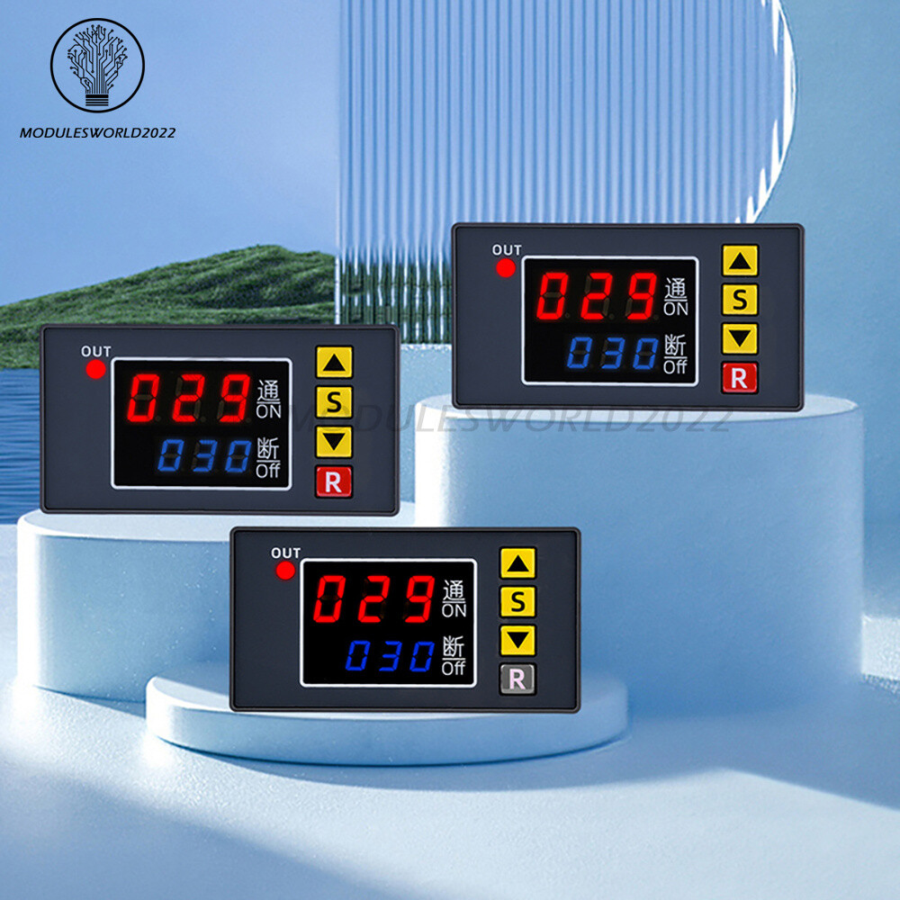 T3231 Programmable Digital Time Delay Relay Dual Display Timer Control Switch