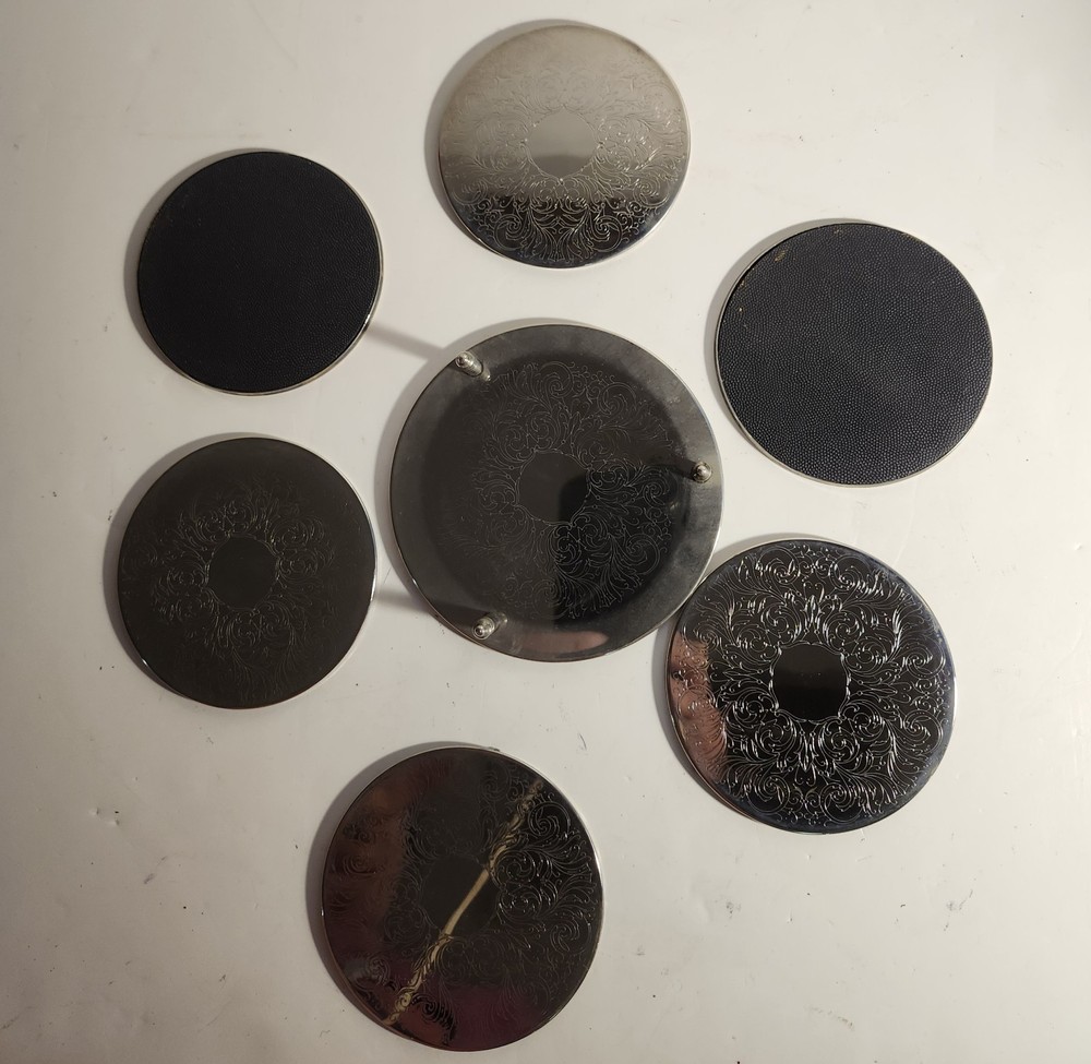 Silver Plated Coasters Set Of 6