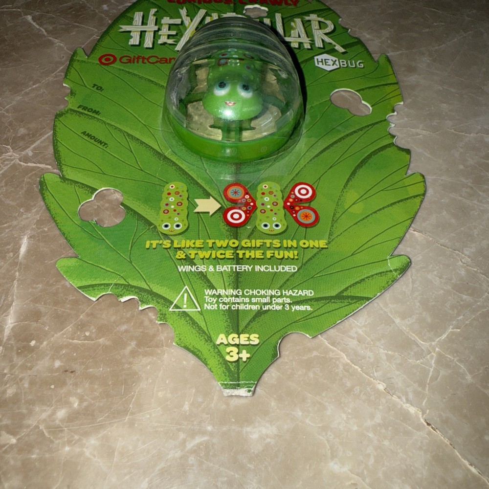 TARGET HEXBUG CURIOUS CRAWLY HEXAPILLAR GIFT CARD MICRO TOY BUG *No Value* New