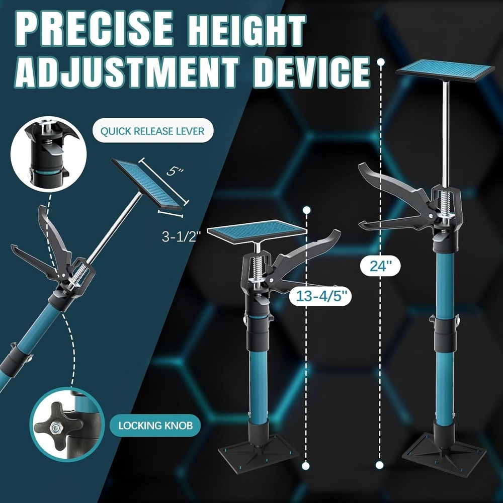 Adjustable Support Pole, Cabinet Jacks for Installing 13-4/5~23-3/5 2PCS