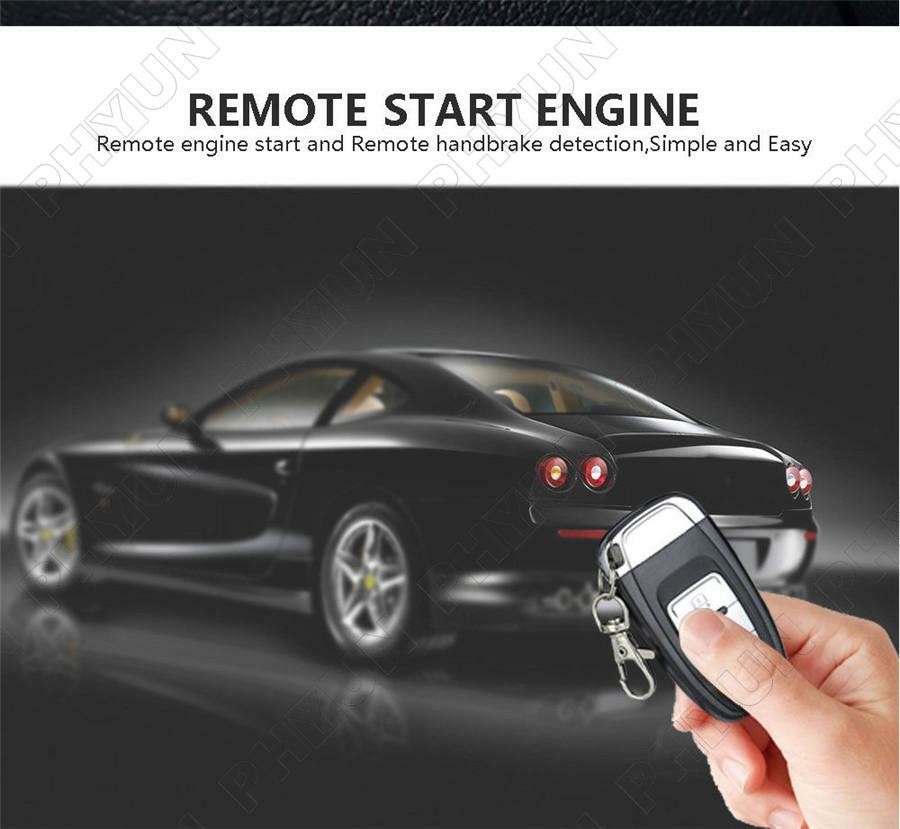 8pcs Car Alarm System Keyless Entry Engine Start Stop Push Button Remote Starter