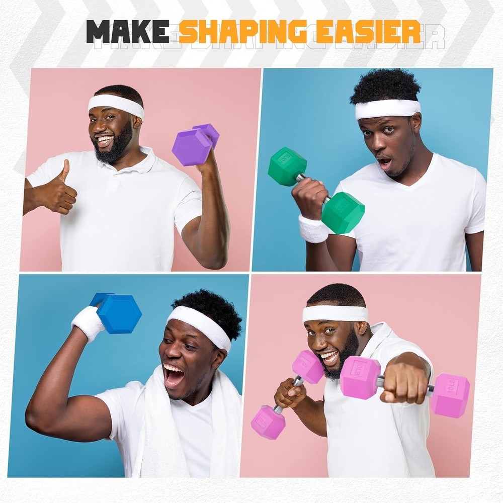 Versatile Light Pink Dumbbells Set - Comfortable, Rust Resistant & Eco-Friendly