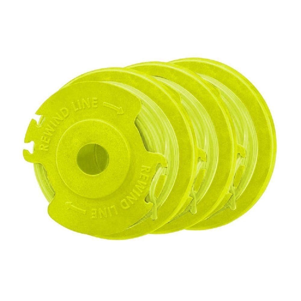 Ryobi Replacement Twisted 0.080 In. String Trimmer Auto Feed Line Spools 3-Pack