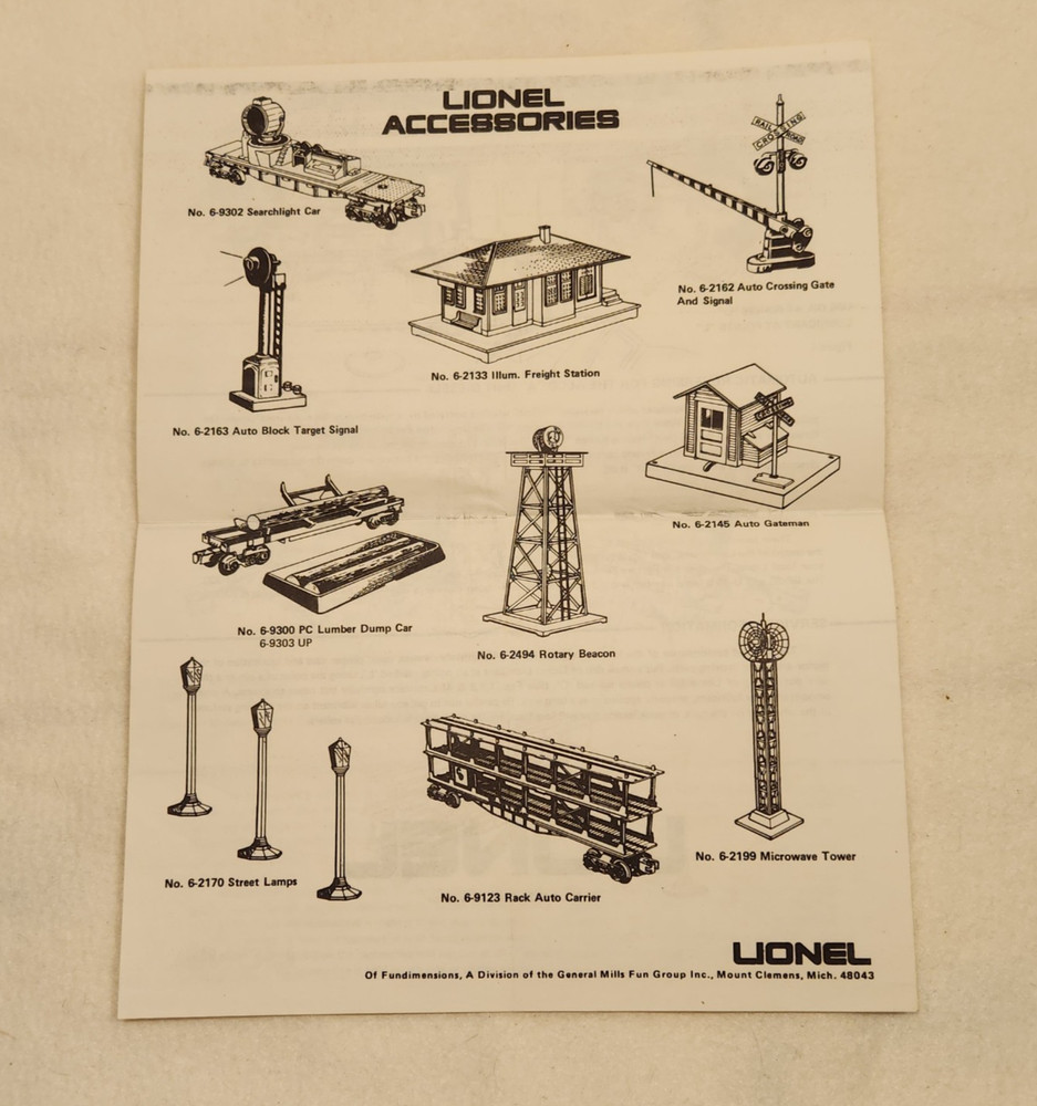 Lionel Instructions for Operating Locomotives 7 different models