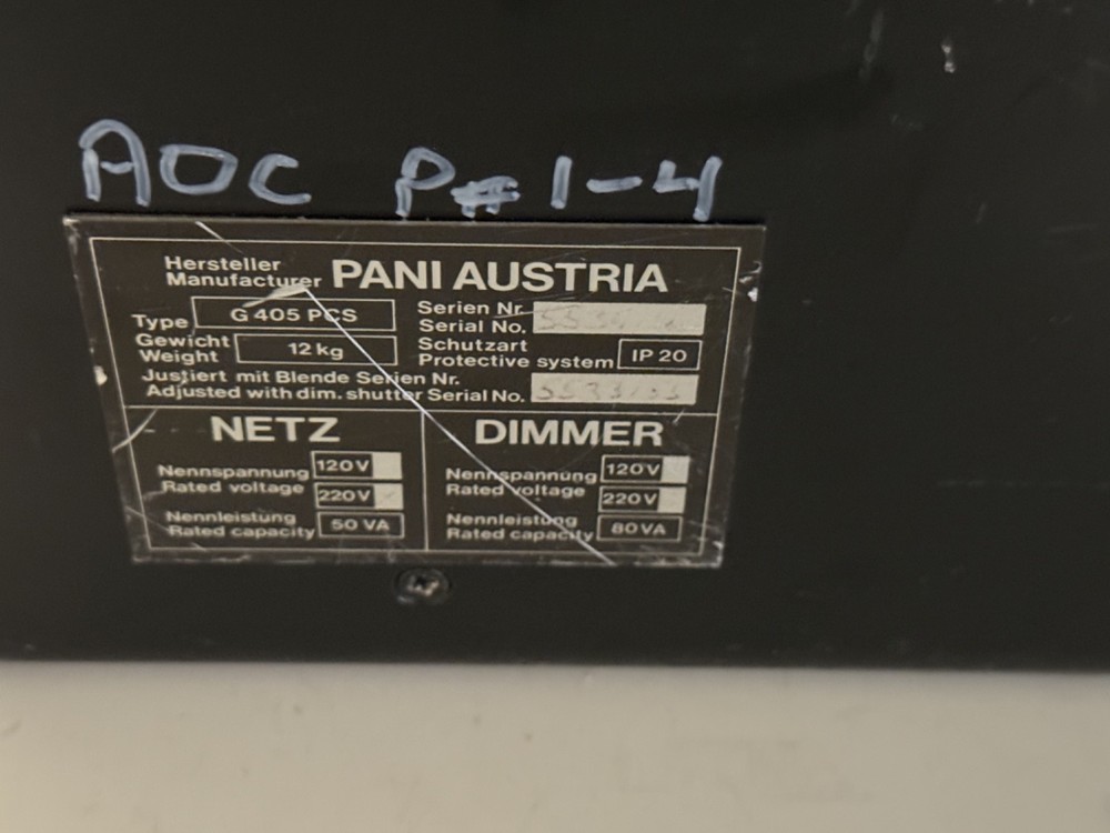 PANI AUSTRIA GRAY SCALE SHUTTER NETZ DIMMER G 405 PCS