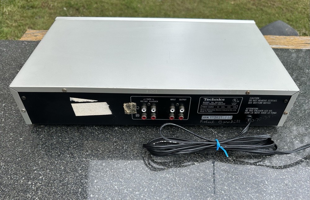 Vintage Technics SH-8015 5 Band Stereo Frequency EQ/Equalizer - Working