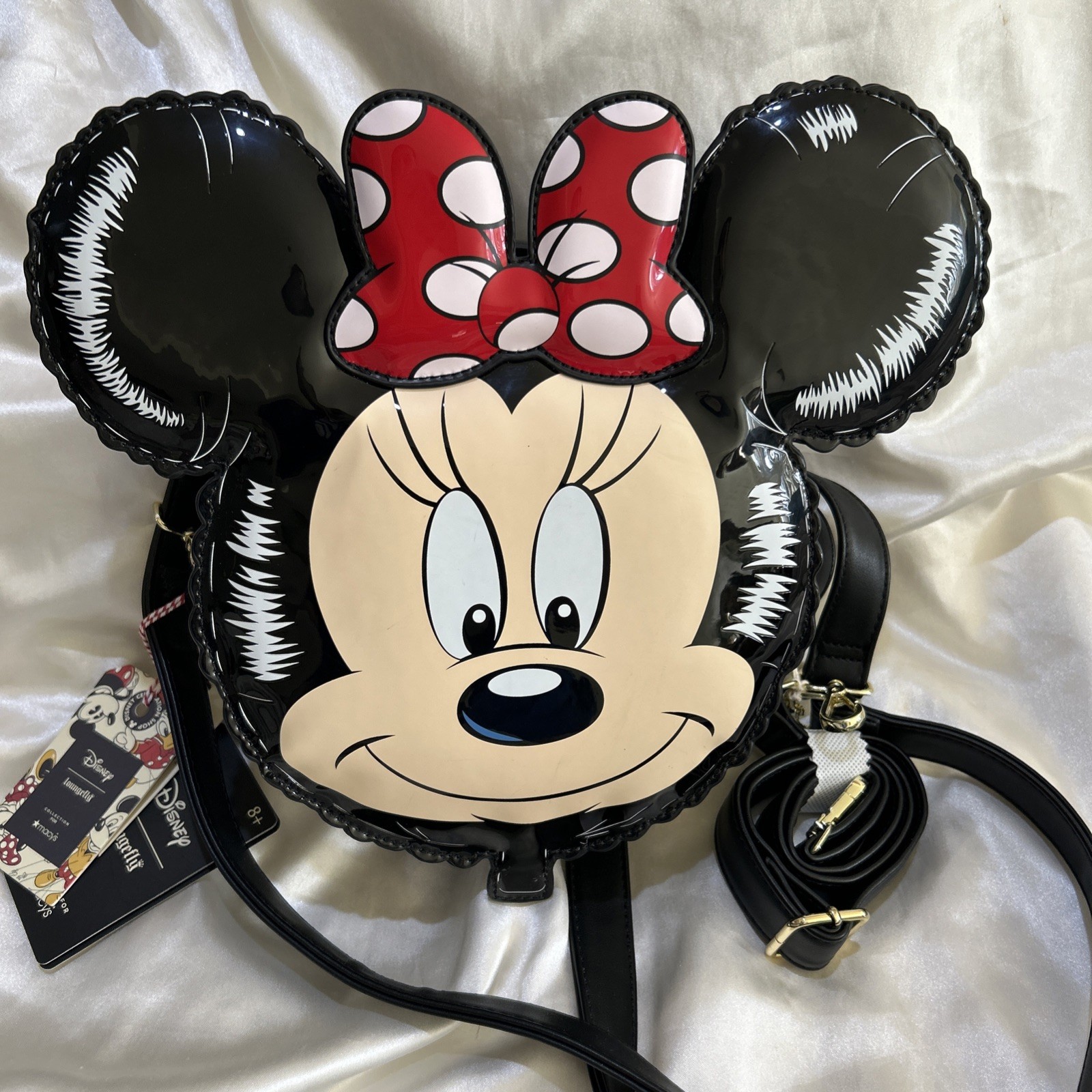 RARE NEW MACYS X LOUNGEFLY 1ST EDITION PARADE MINNIE MOUSE BALLOON AND EARS SET!