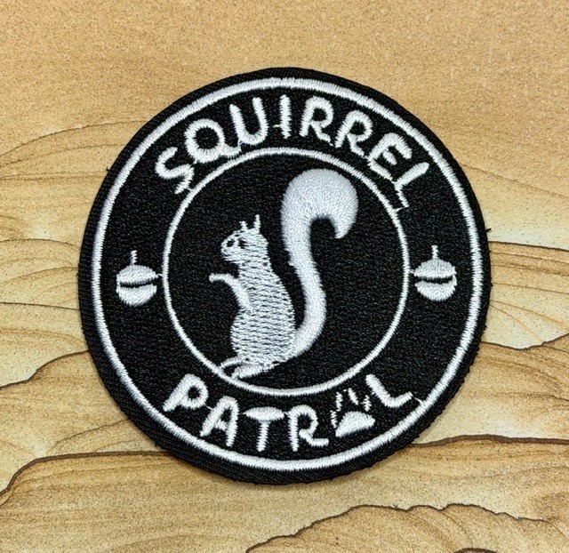🔥Squirrel Patrol Morale Hook & Loop Embroidered Patch for Military Airsoft Gear