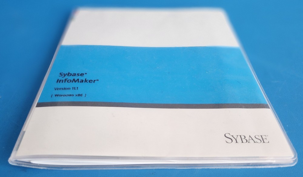Sybase InfoMaker Version 11.1 Windows x86 3 CDs, InfoMaker 11.1, Getting Started