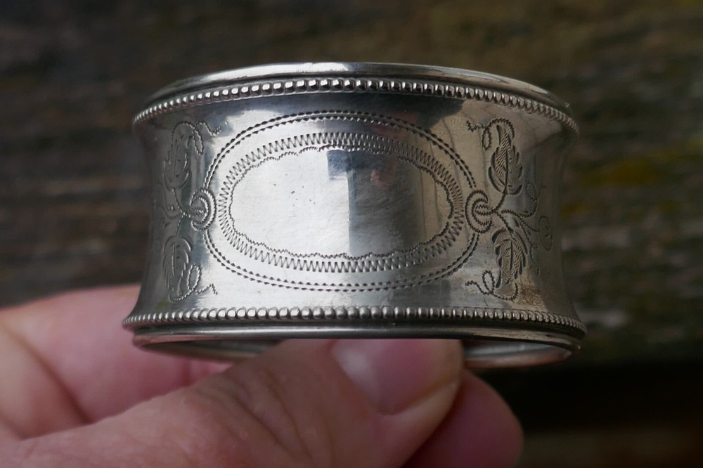 Antique German .800 Fine Silver Napkin Ring