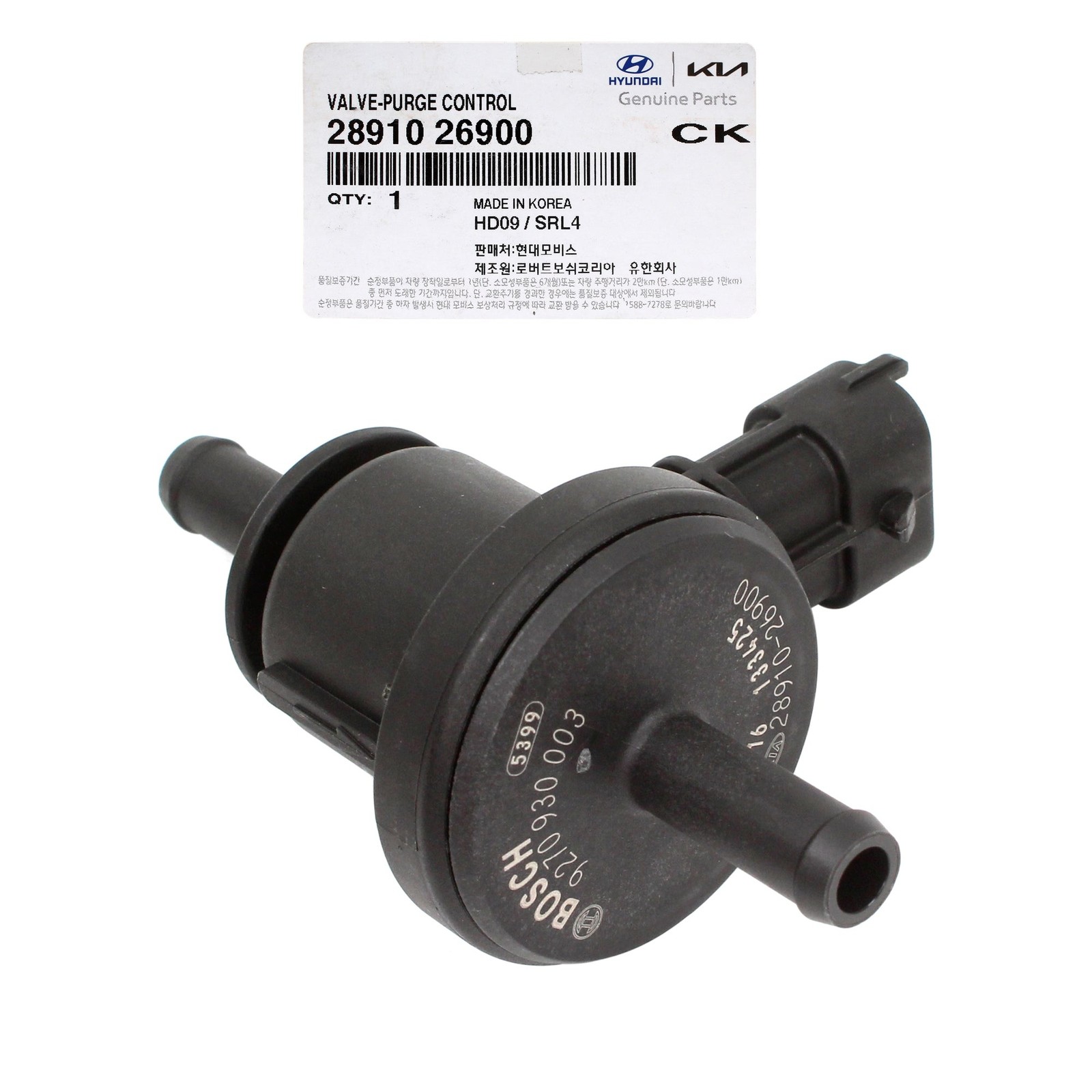 Vapor Canister Purge Control Valve For 06-13 Hyundai Kia 2891026900 GENUINE