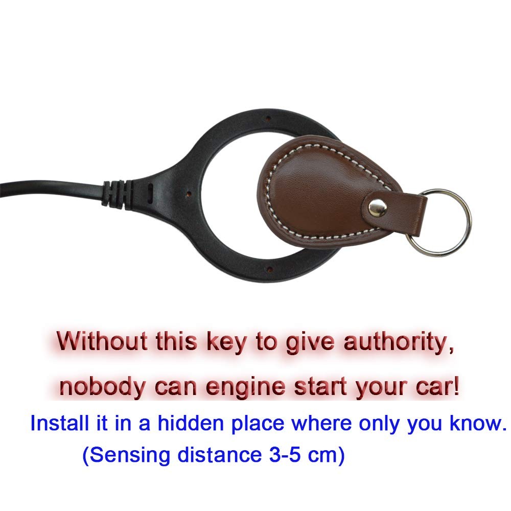 Car RFID Push to Start Ignition Kit, Keyless Go Engine Start Stop Button Syst...