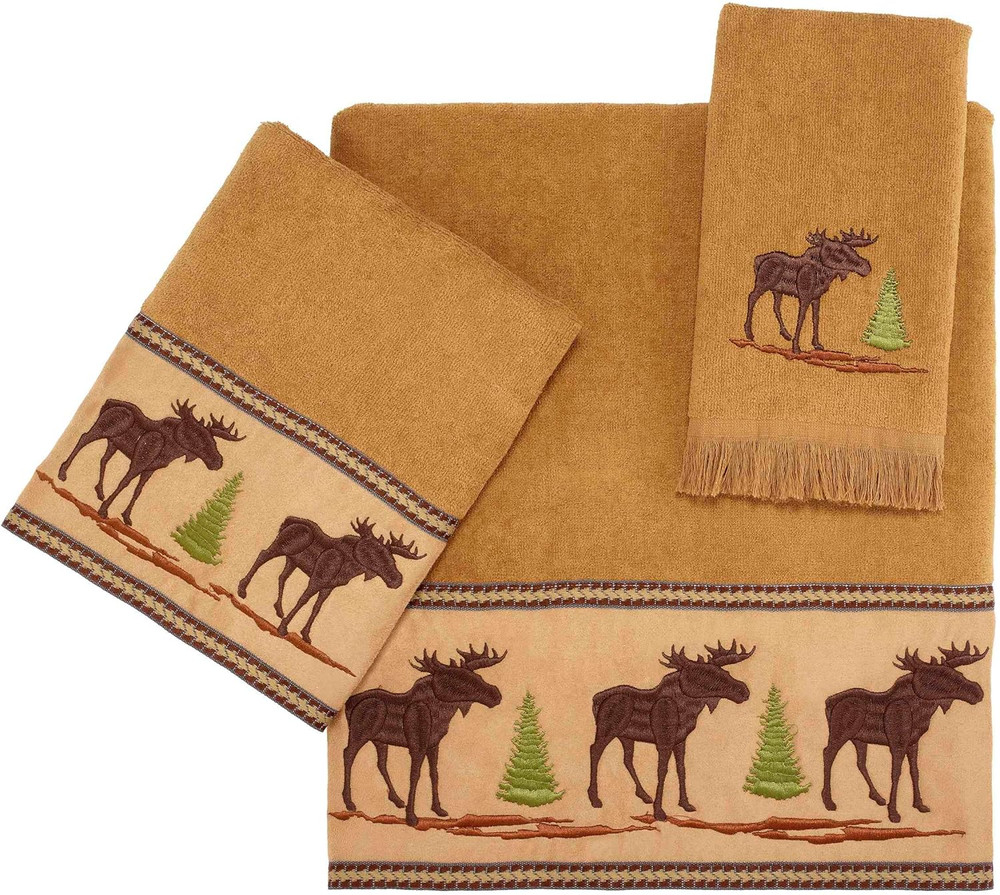 Soft & Absorbent 3Pc Cotton Towel Set - Forestry Collection