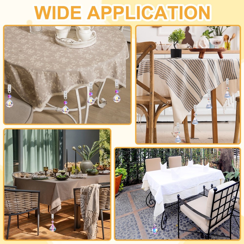 4Pcs Tablecloth Weights, Maple Leaf Shape Curtain Weight, AB Color