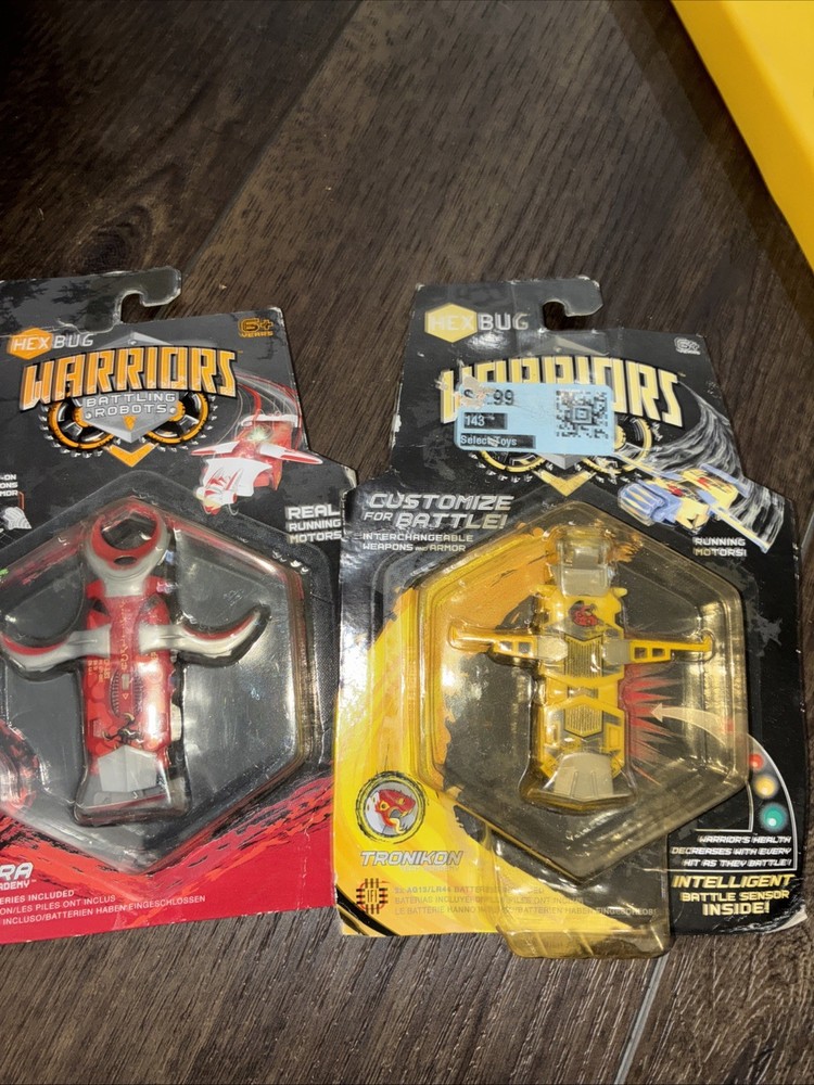 2- Hexbug Warriors Battling Robots TRONIKON S1-1A - NEW -