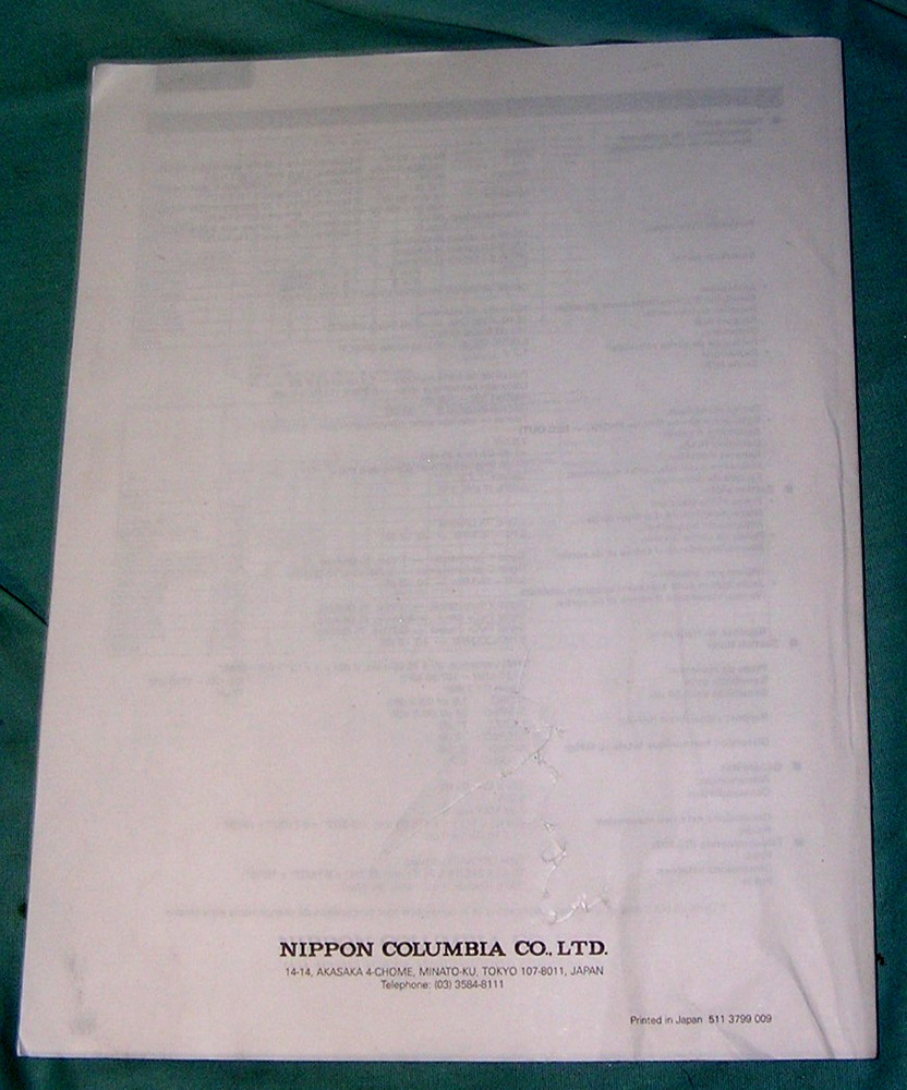 Denon AVR-2802/982 AV Surround Receiver Operating Instructions