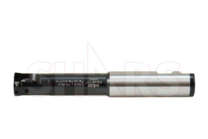 1" High Feed Indexable End Mill 2FL 4 Cutting Edge SDMT Insert save $98 P]
