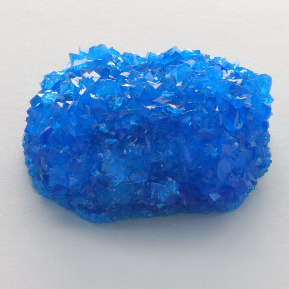 Blue CHALCANTHITE Lab created Display MINERAL from POLAND
