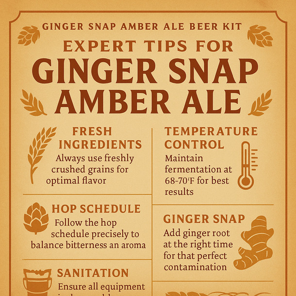Label Peelers Ginger Snap Amber Ale Beer Kit