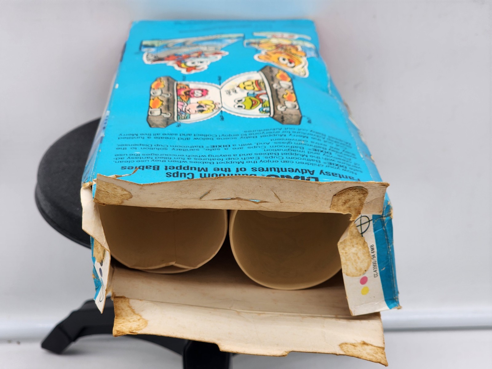 Vintage Muppet Babies Dixie 3-oz. Bathroom Cups (Open Box) 1985 Most There