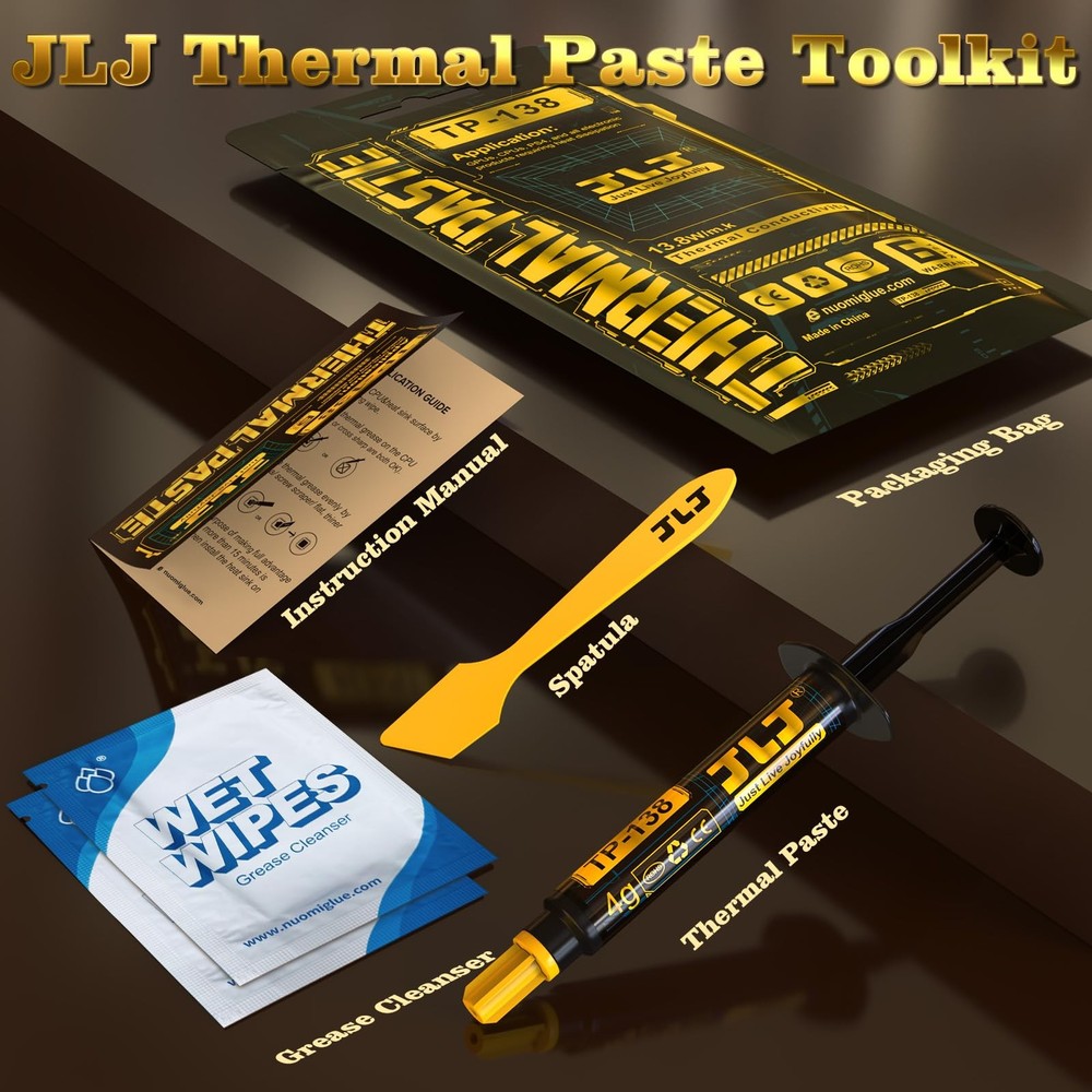 JLJ Thermal Paste CPU Compound Paste 4g Heatsink for IC/Processor/CPU/All Coo...