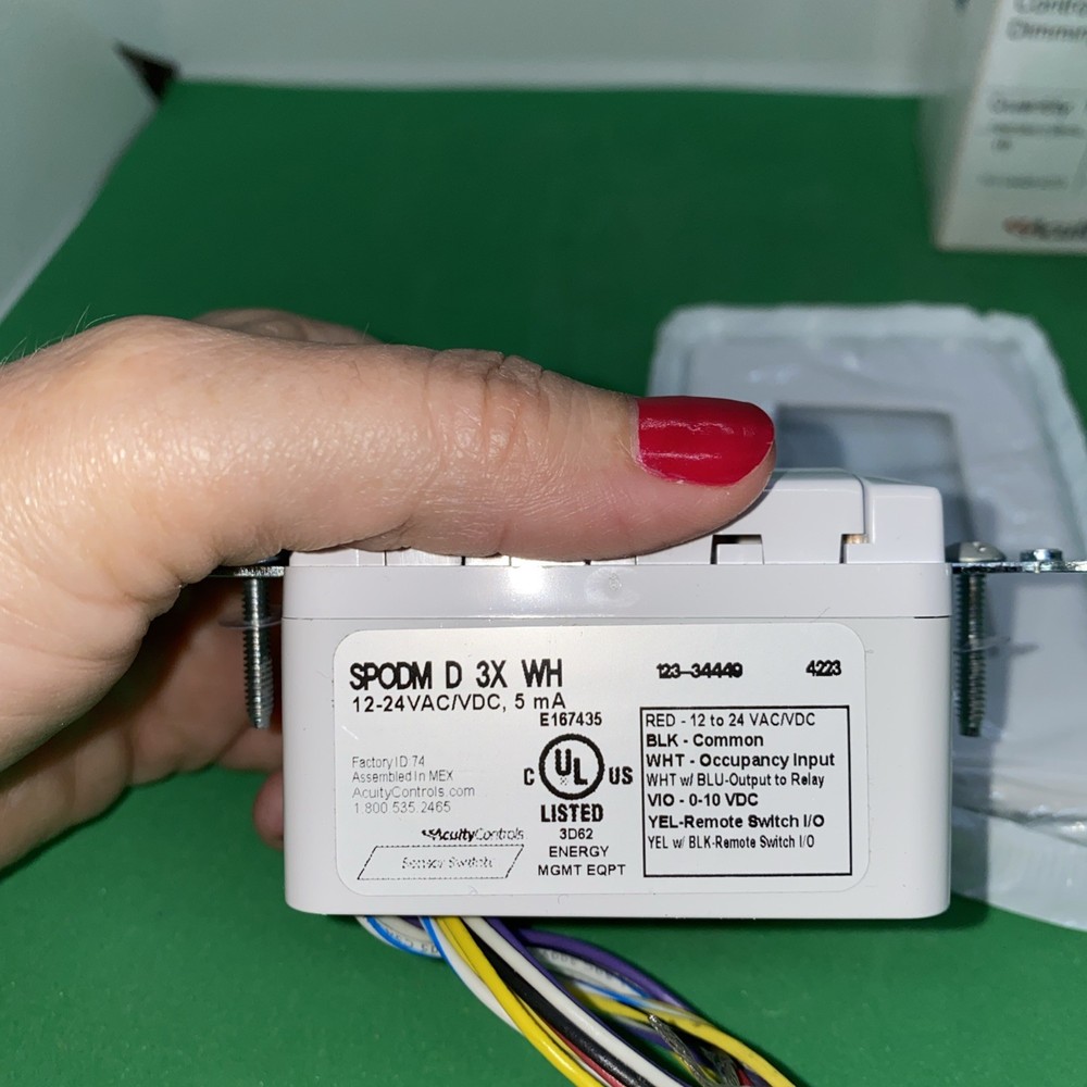 Sensor Switch SPODM D 3X WH Multi Way Occupancy Controlled Dimming Switchpod