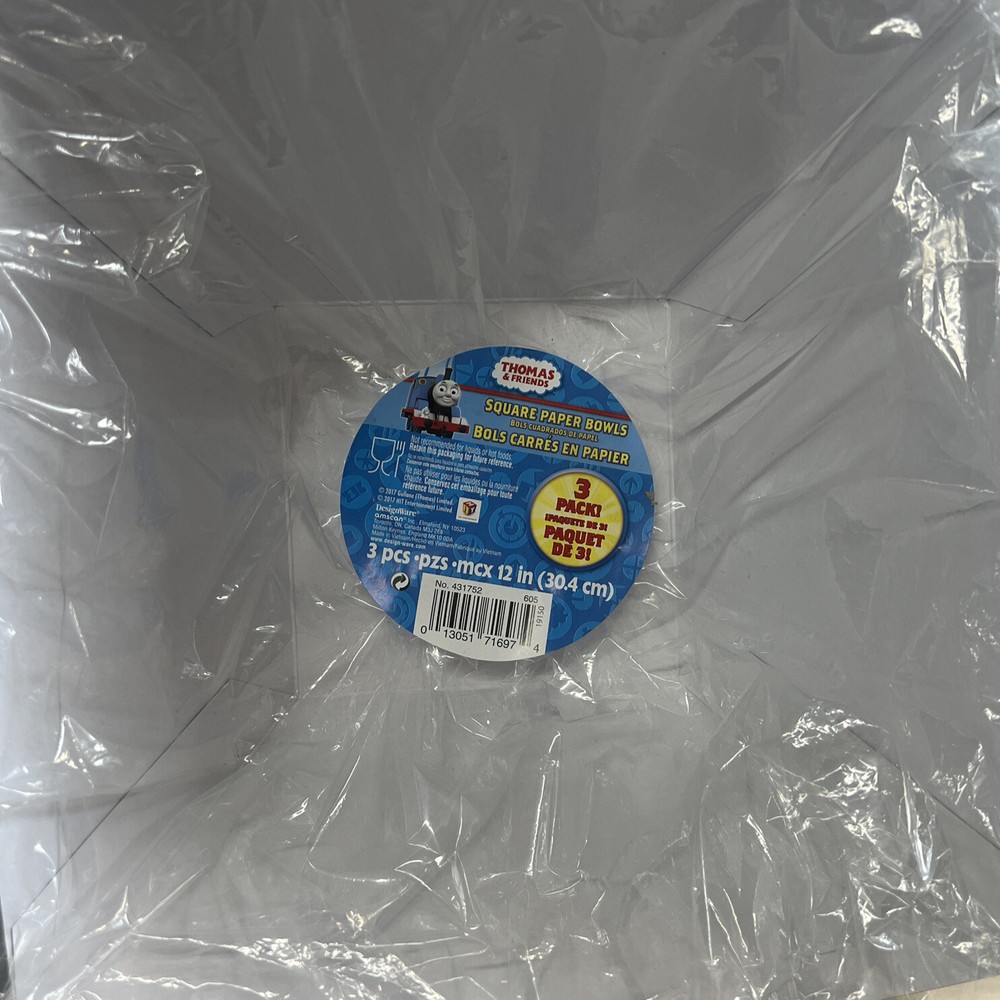 Thomas All Aboard 3 Paper Bowls