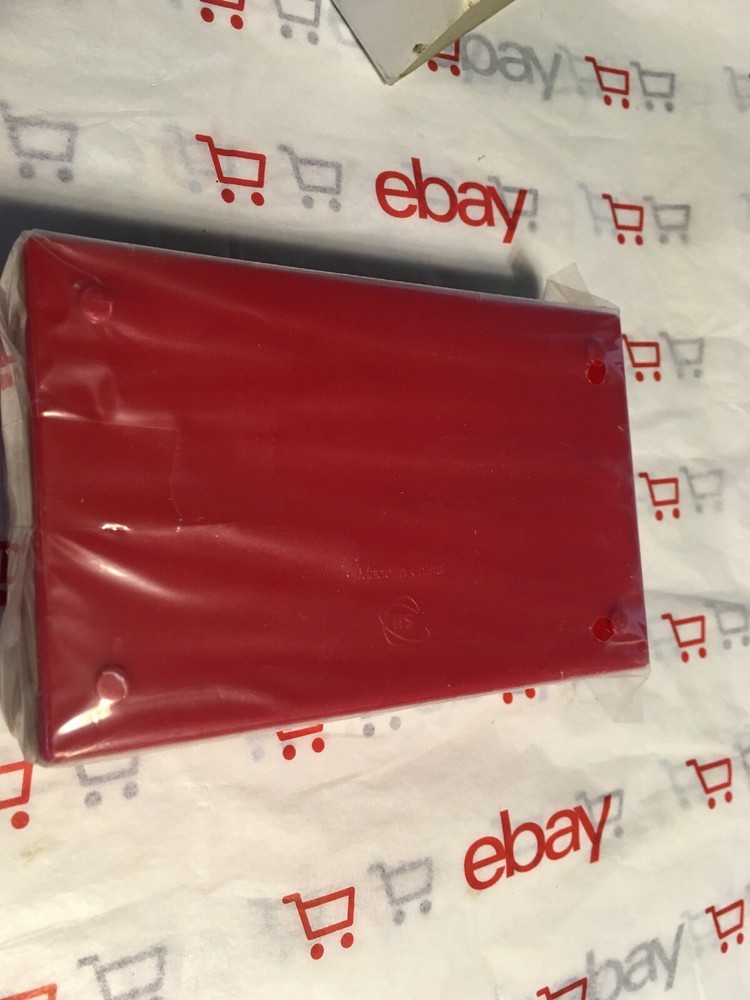 25 PLACE CORK LINED MICROSCOPE SLIDE RED BOX