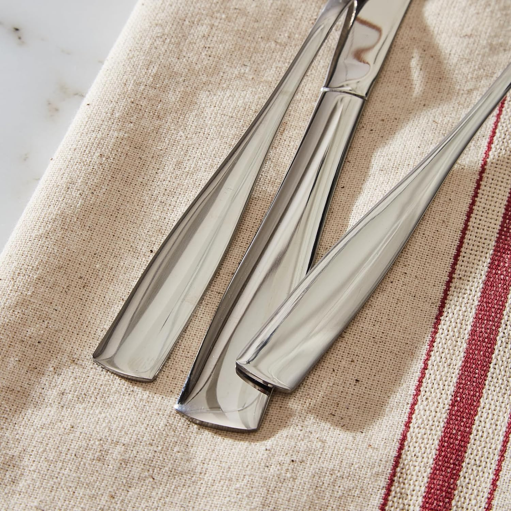 20PCS Silverware Set, Modern Flatware Set Service for 4, Cutlery Set for Home, K