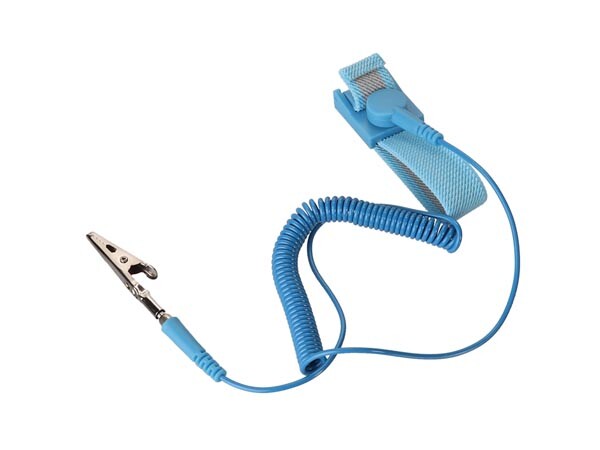 Velleman AS3 Anti-Static Adjustable Elastic Wrist Strap, Blue