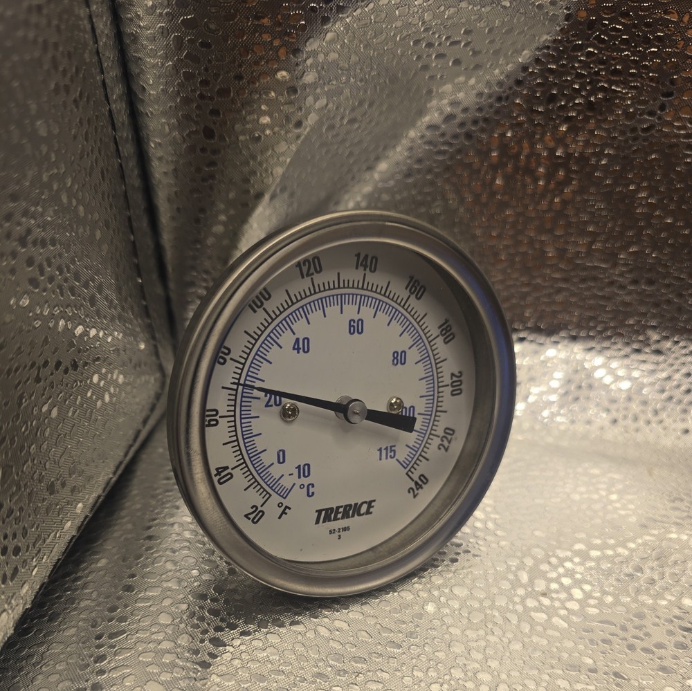 Trerice Bimetal Thermometer 20-240F 2"