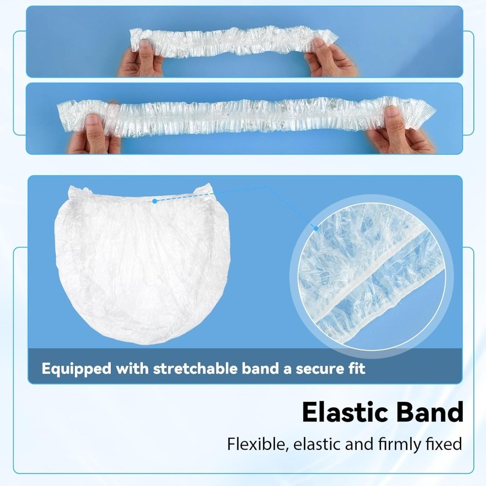 Disposable Pedicure Spa Liners 10 Pack Clear Plastic Foot Bath Basin Covers