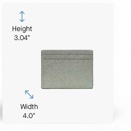 Kate Spade Kenzie Glitter Mixed MaterialsBoxed Small Slim Card Holder NWT NIB