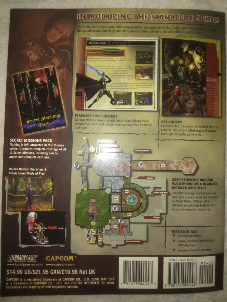 BradyGames Official Strategy Guide Devil May Cry