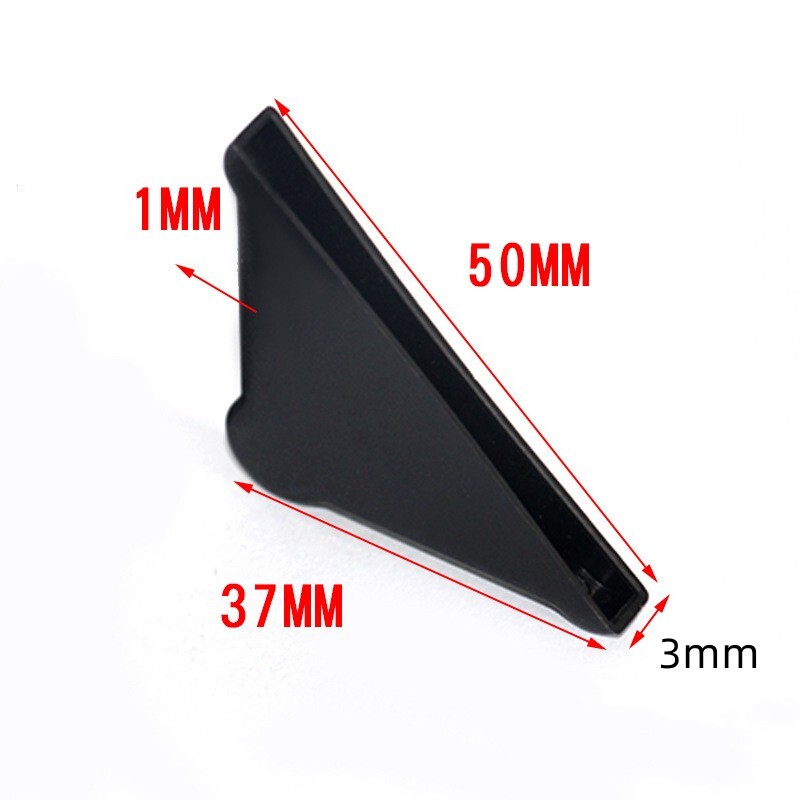 100Pcs Corner Protectors 3x37mm Plastic Triangle Corner Guards Cushion, Black