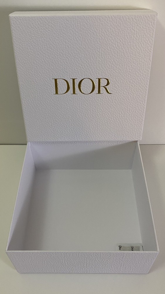 DIOR WHITE EMPTY GIFT BOX AUTHENTIC DIMENSION 8” x 8” x 3.5”